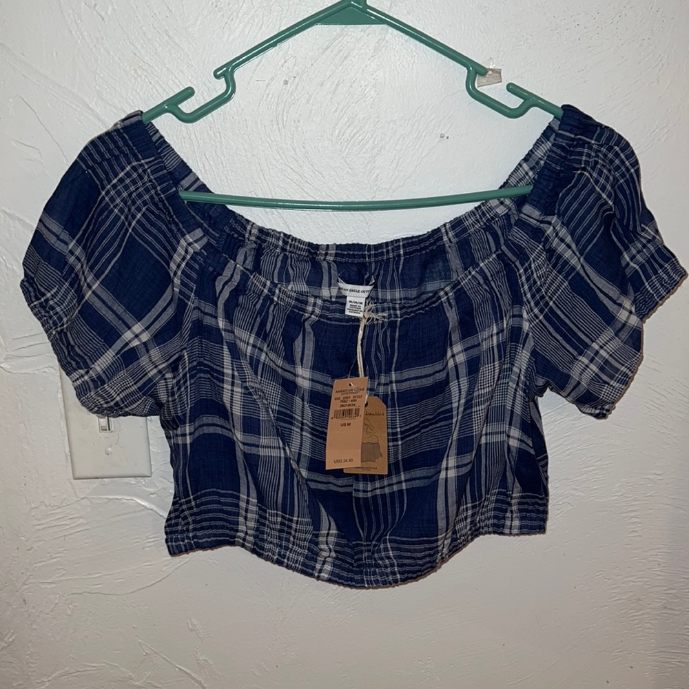 Plaid crop top